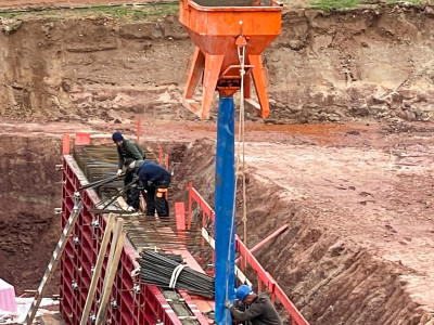 KW 41 Betonieren der Stützwand